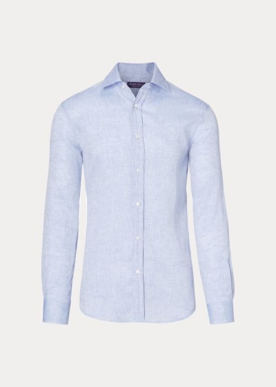 Men's Ralph Lauren Linen Sport Shirts | 782534PZA